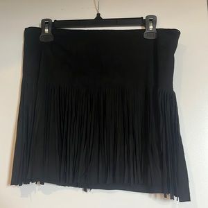 Jolt black fringe skirt size 7